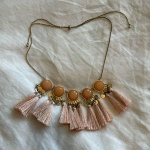Pink and gold necklace